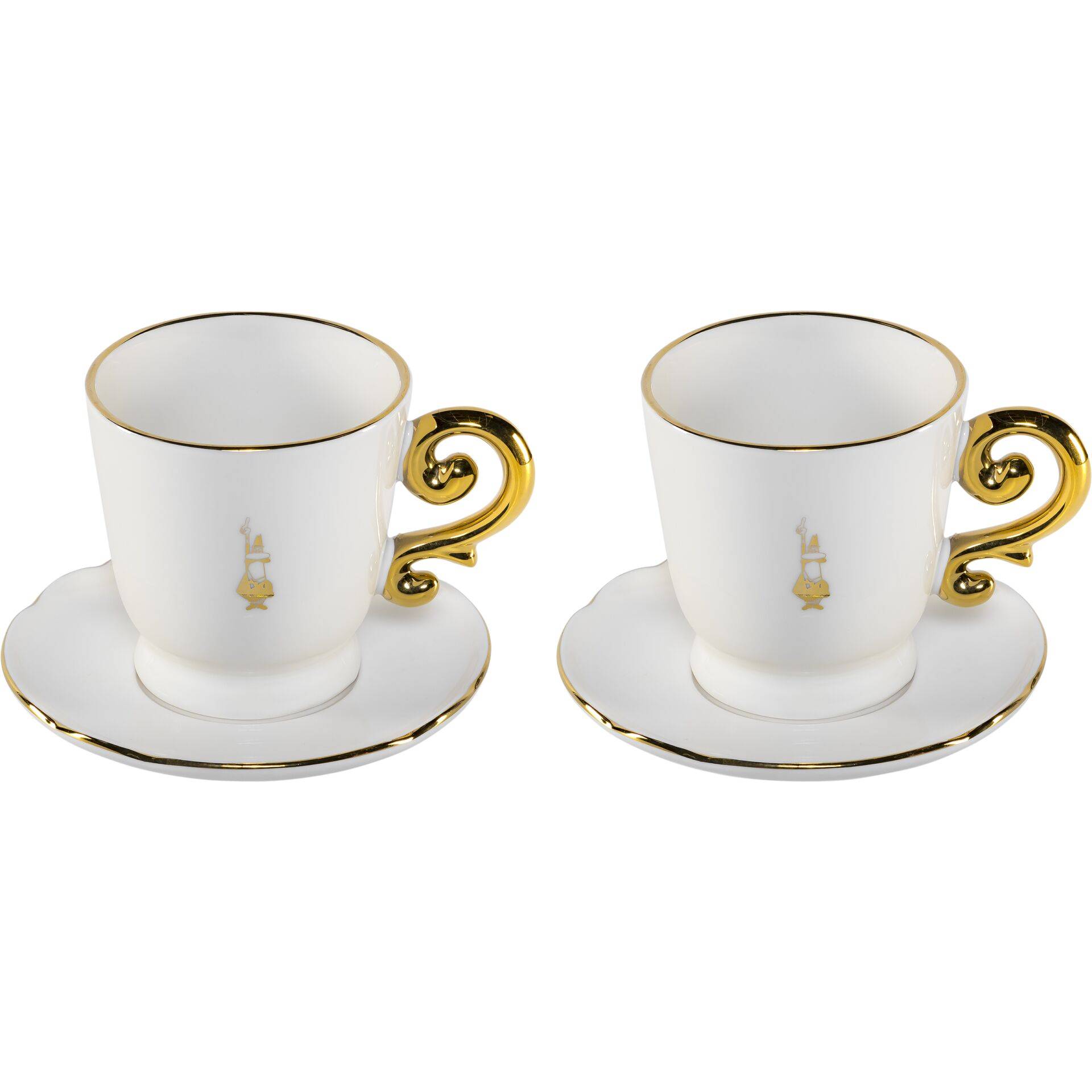 BIALETTI - Set 2 Cappucio Tassen inkl. Untertassen Pure Gold-0