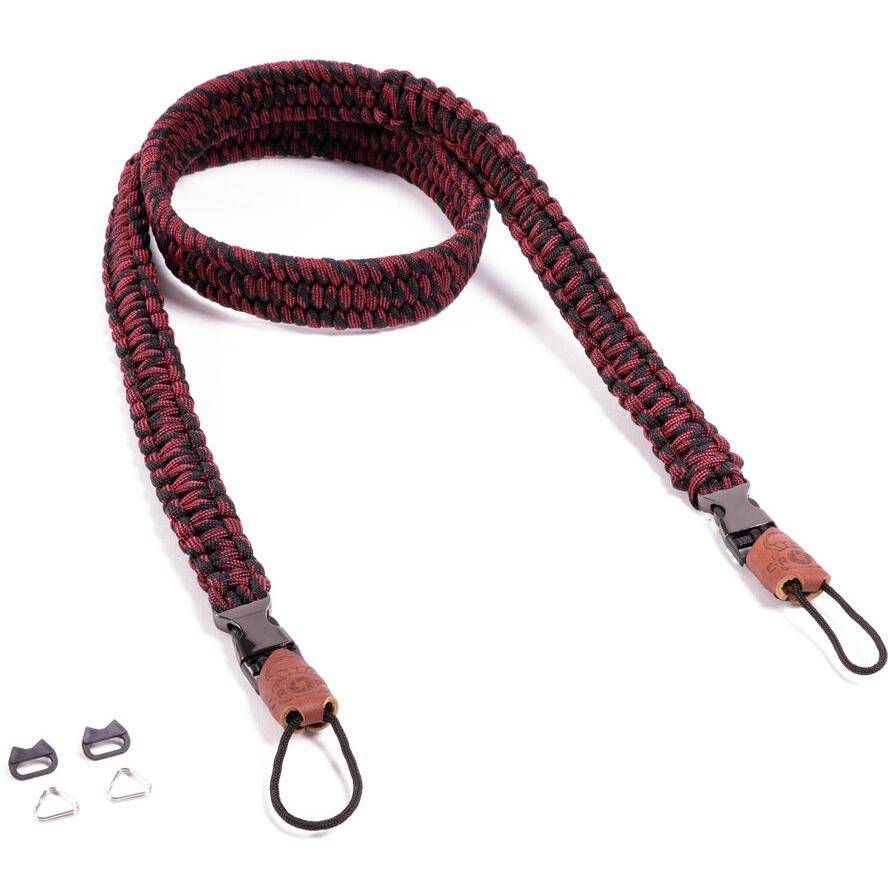 C-ROPE Kameragurt Traveler aus Paracord Red Dots retail-0