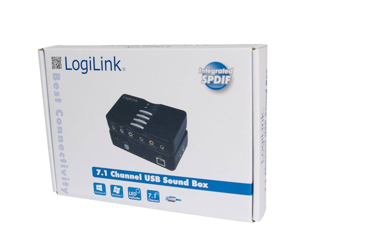 Logilink USB Soundbox Box 7.1 Dolby 8-Kanal Multimedia-Technik Soundkarten-1