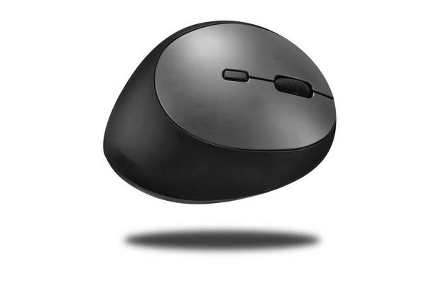 INCA Vertikale Maus Wireless/1600DPI/6Tasten/USB-A grau retail Eingabe / Ausgabe Mäuse & Tastaturen