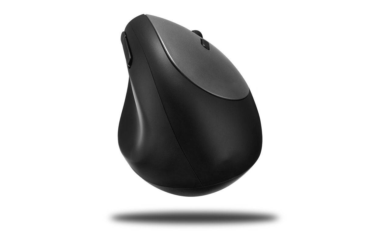 INCA Vertikale Maus Wireless/1600DPI/6Tasten/USB-A grau retail Eingabe / Ausgabe Mäuse & Tastaturen-2