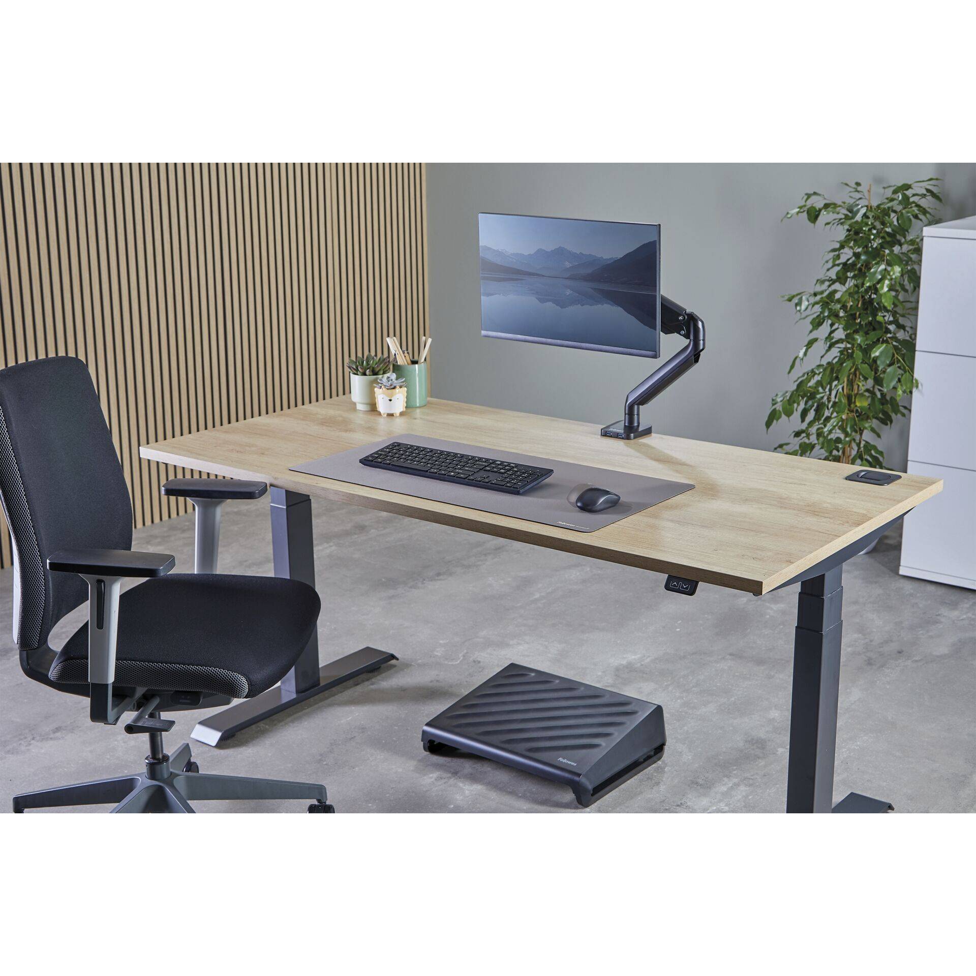 Fellowes Breyta - Tischmatte: 80 x 40 cm - Gummi-2