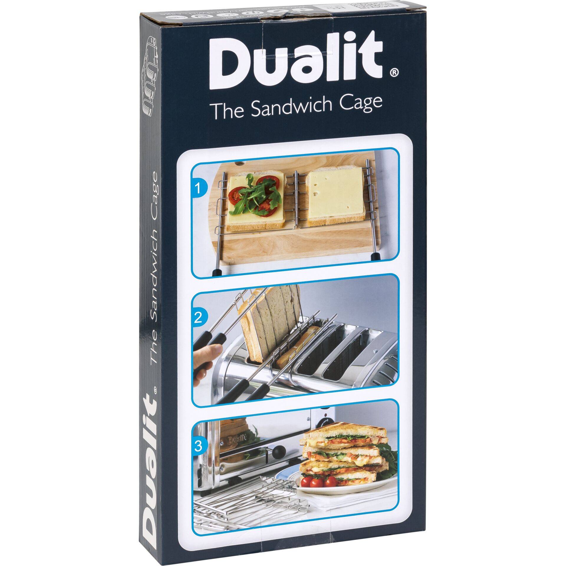 Dualit 00499, Sandwich-Rack, Schwarz, Edelstahl, Edelstahl, 1 Stück(e), 295 mm, 27 mm-1