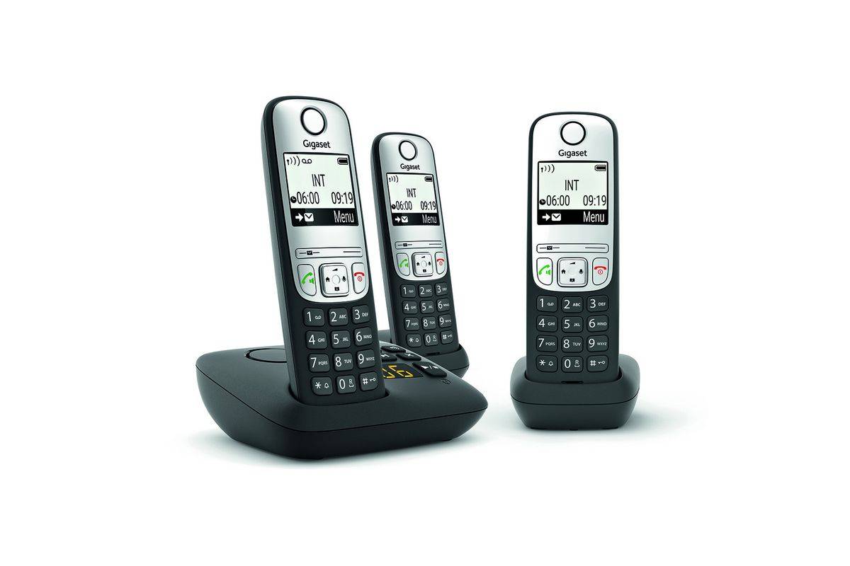 Gigaset A690A Trio schwarz int. Multimedia-Technik Telefone-0