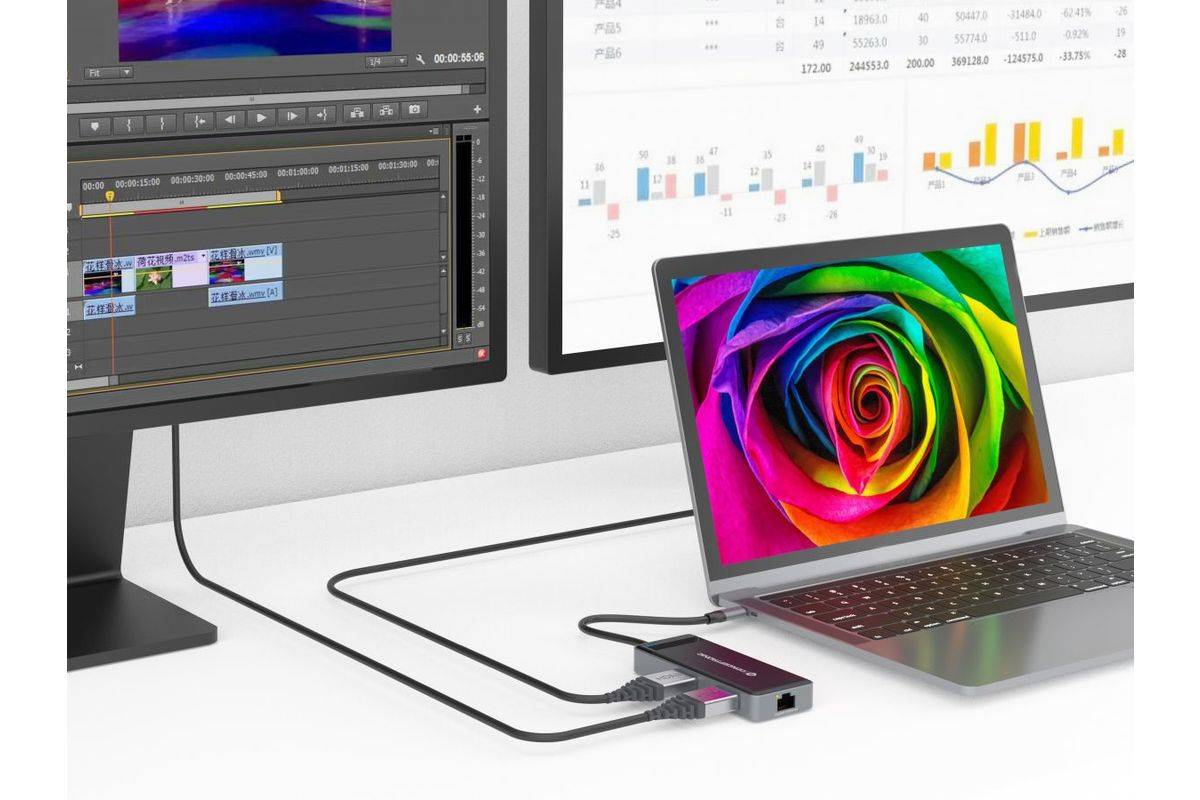 Conceptronic Dockingstation - USB-C - 2 x HDMI-4
