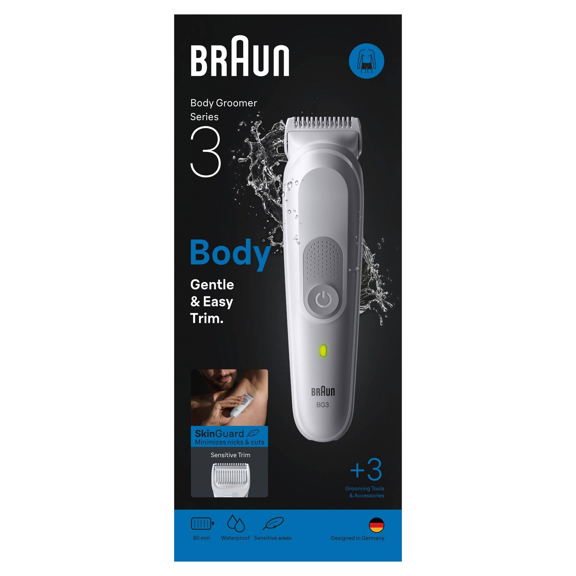 Braun Series 3 BG3530 Bodygroomer grau-1