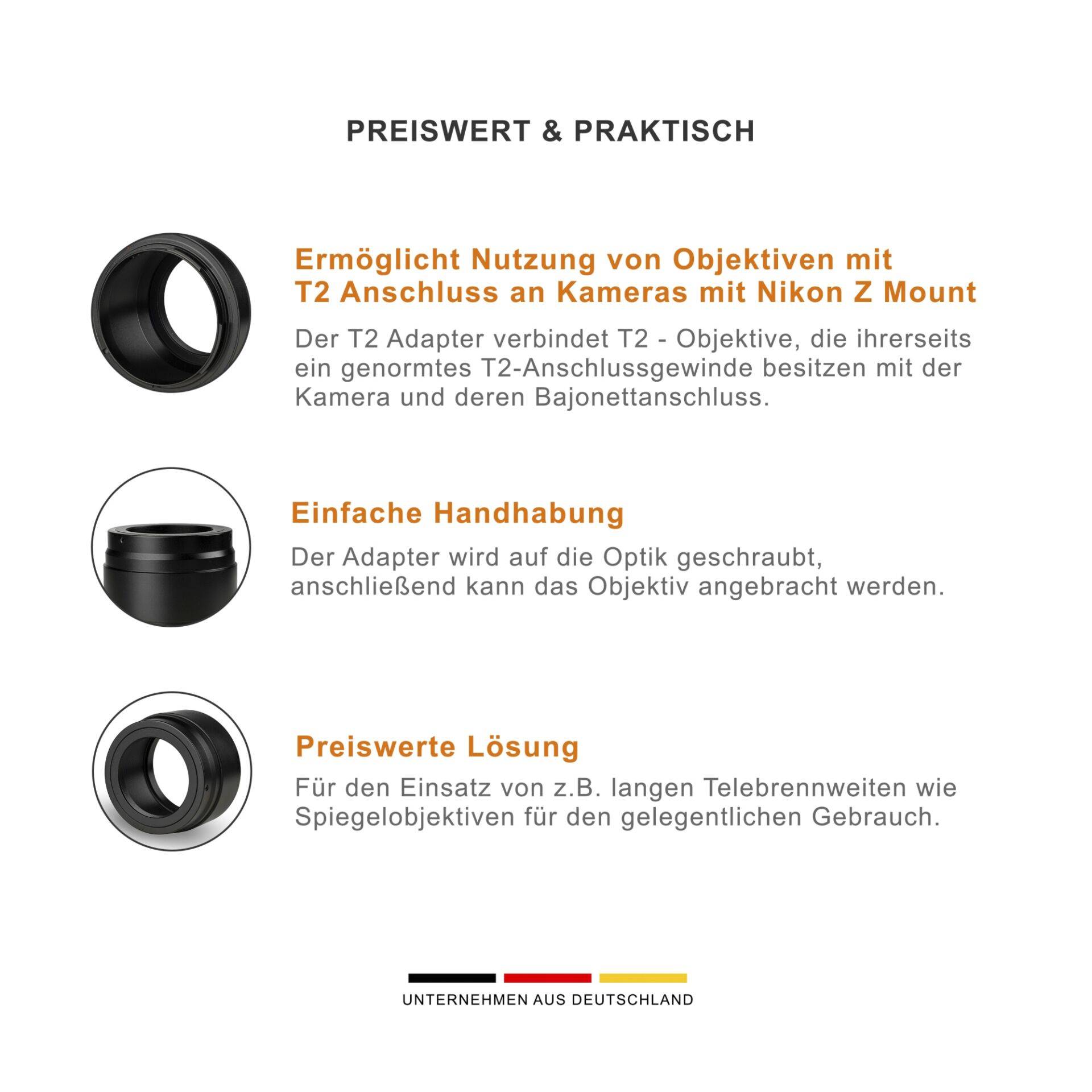Walimex pro T2 Objektiv an Nikon Z-2