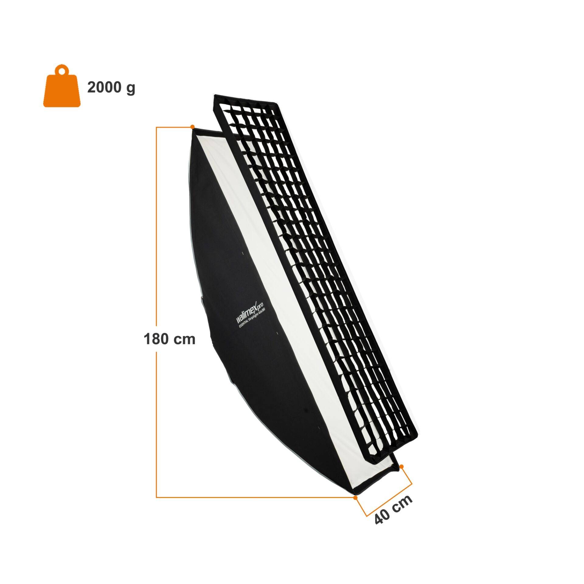 WALIMEX - pro Softbox Essential Striplight 40x180-1