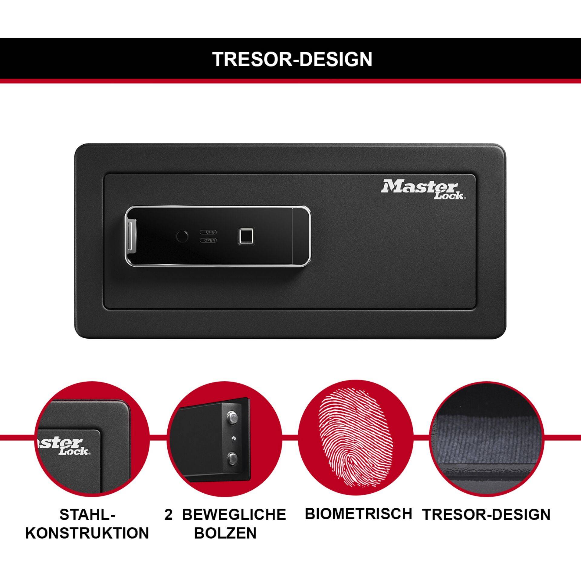 MasterLock LX110BEURHRO safe Freestanding Black - Schwarz-1