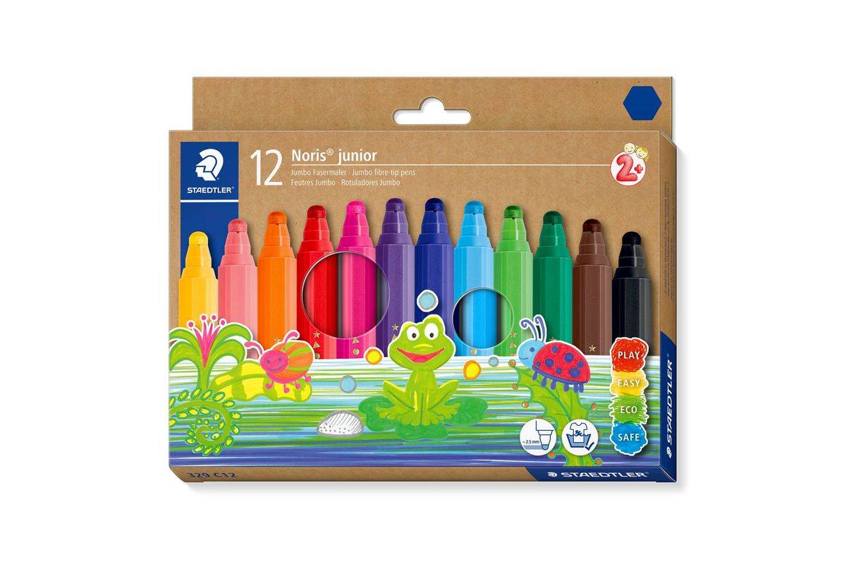 STAEDTLER - Fasermaler Noris junior Jumbo 12er-Set retail-0