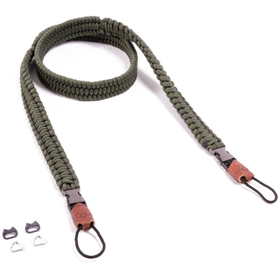 C-ROPE Kameragurt Traveler aus Paracord Military Olive retail-0