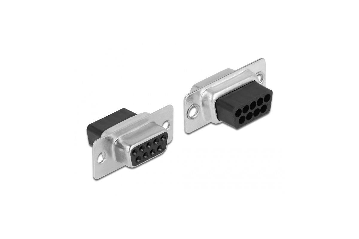 Delock Assembly Kit - Serieller Adapter - DB-9 (W) - schraubbar zu RJ-12 (6-poli-1