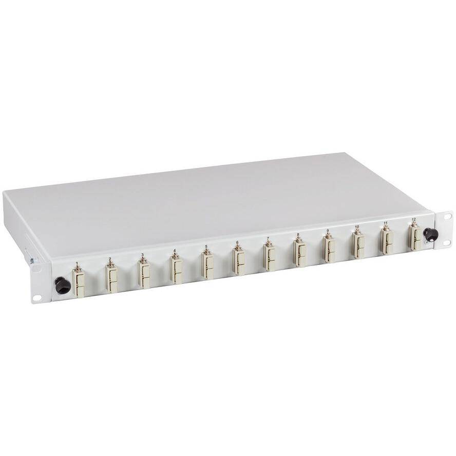EFB Elektronik EFB-Elektronik - Glasfaserkabelkiste - partially assembled, sliding version, OM4 - Rack montierbar - RAL-0