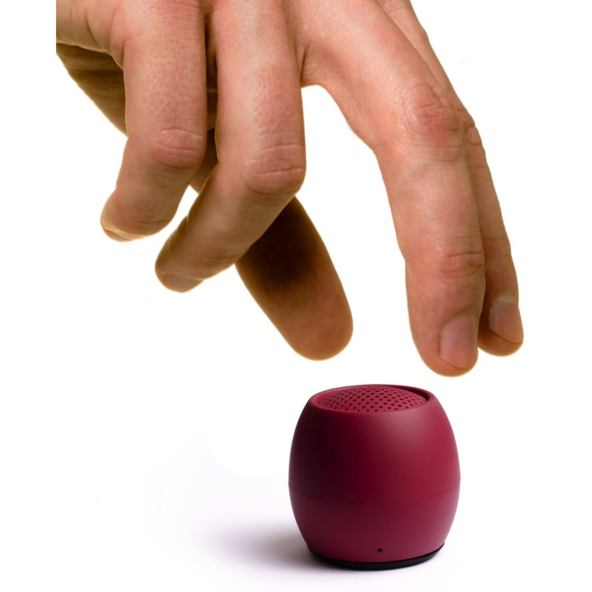 Boompods Zero Bluetooth® Lautsprecher Freisprechfunktion, stoßfest, Wasserfest Burgund-1