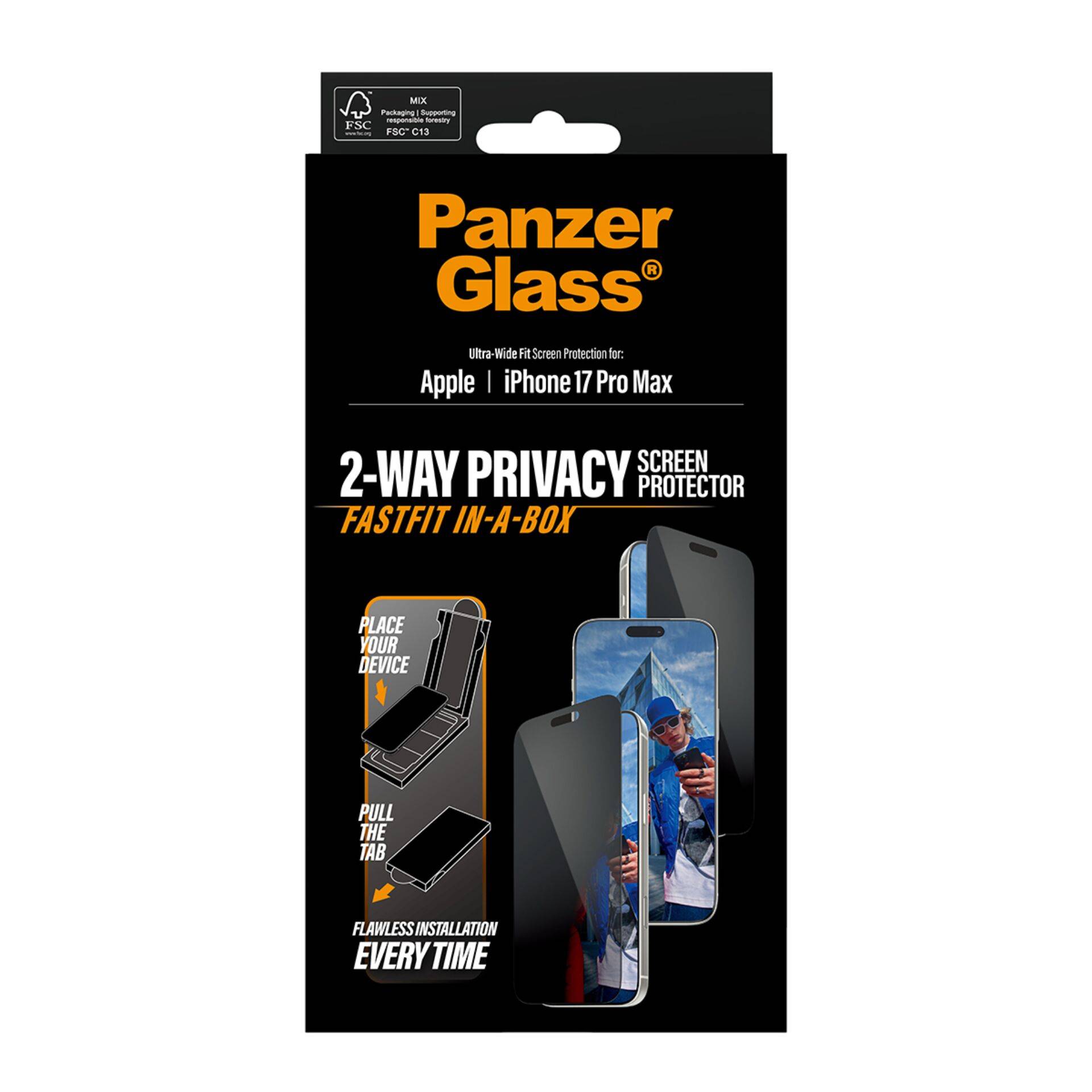 PanzerGlass™ PanzerGlass® Privacy Displayschutz für iPhone 17 Pro Max-1
