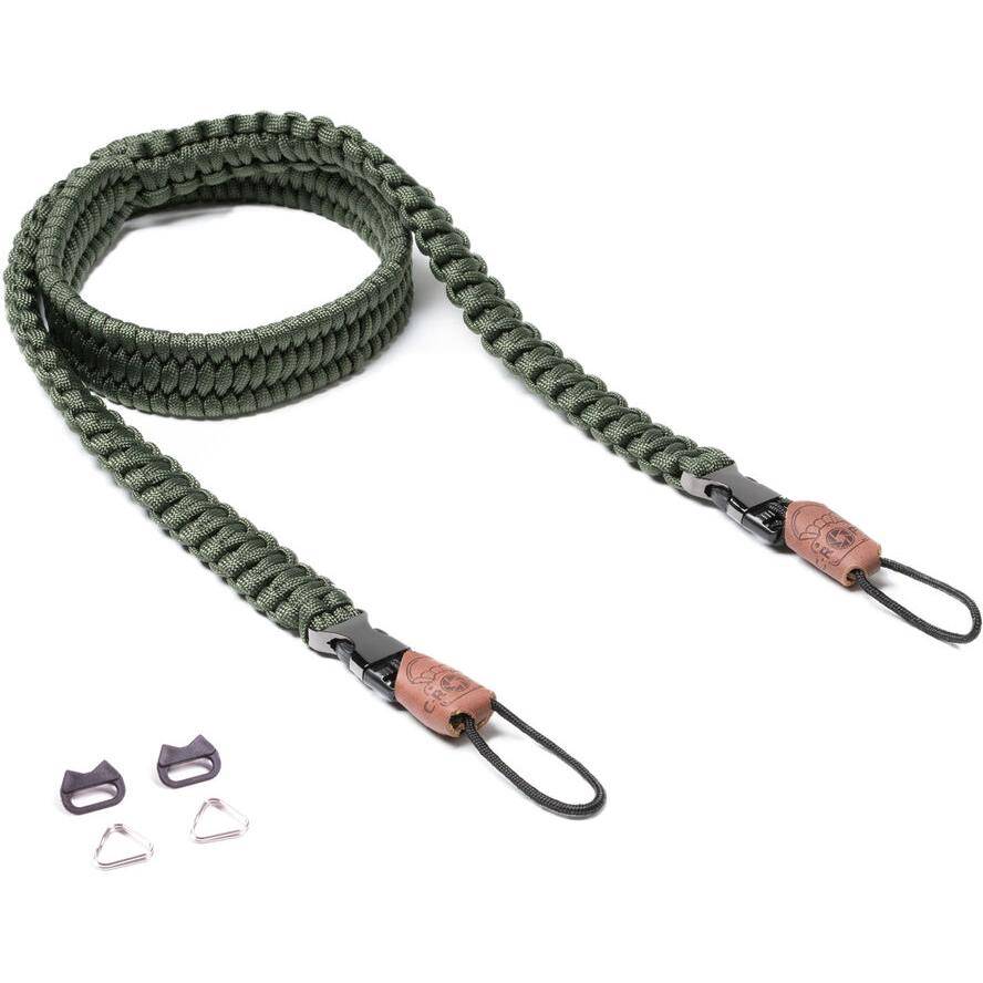 C-ROPE Kameragurt Traveler aus Paracord Military Olive retail-0