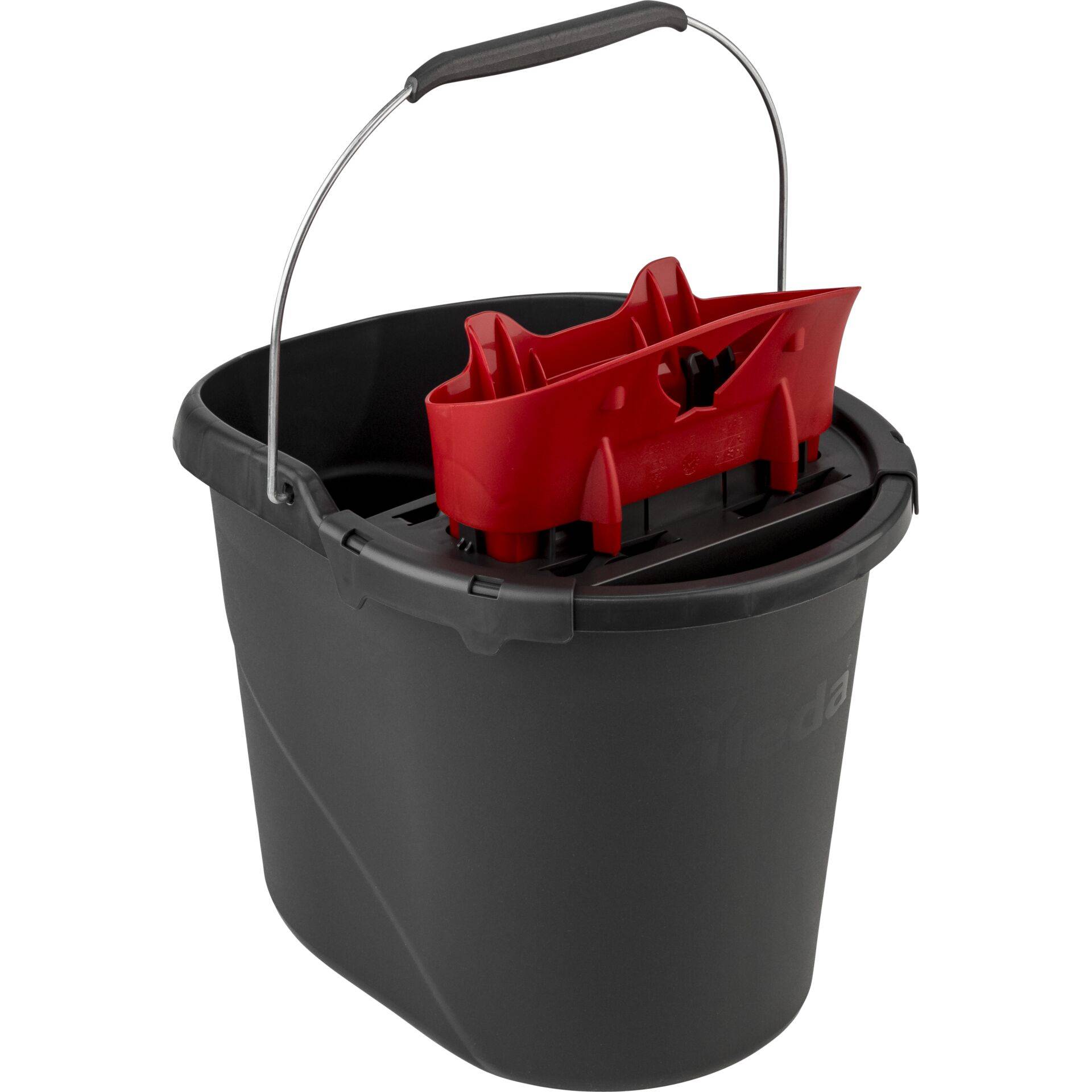 Vileda SuperMocio Revolution Sistema Wischsystem & -eimer Einzeltank Schwarz Rot Weiß-1