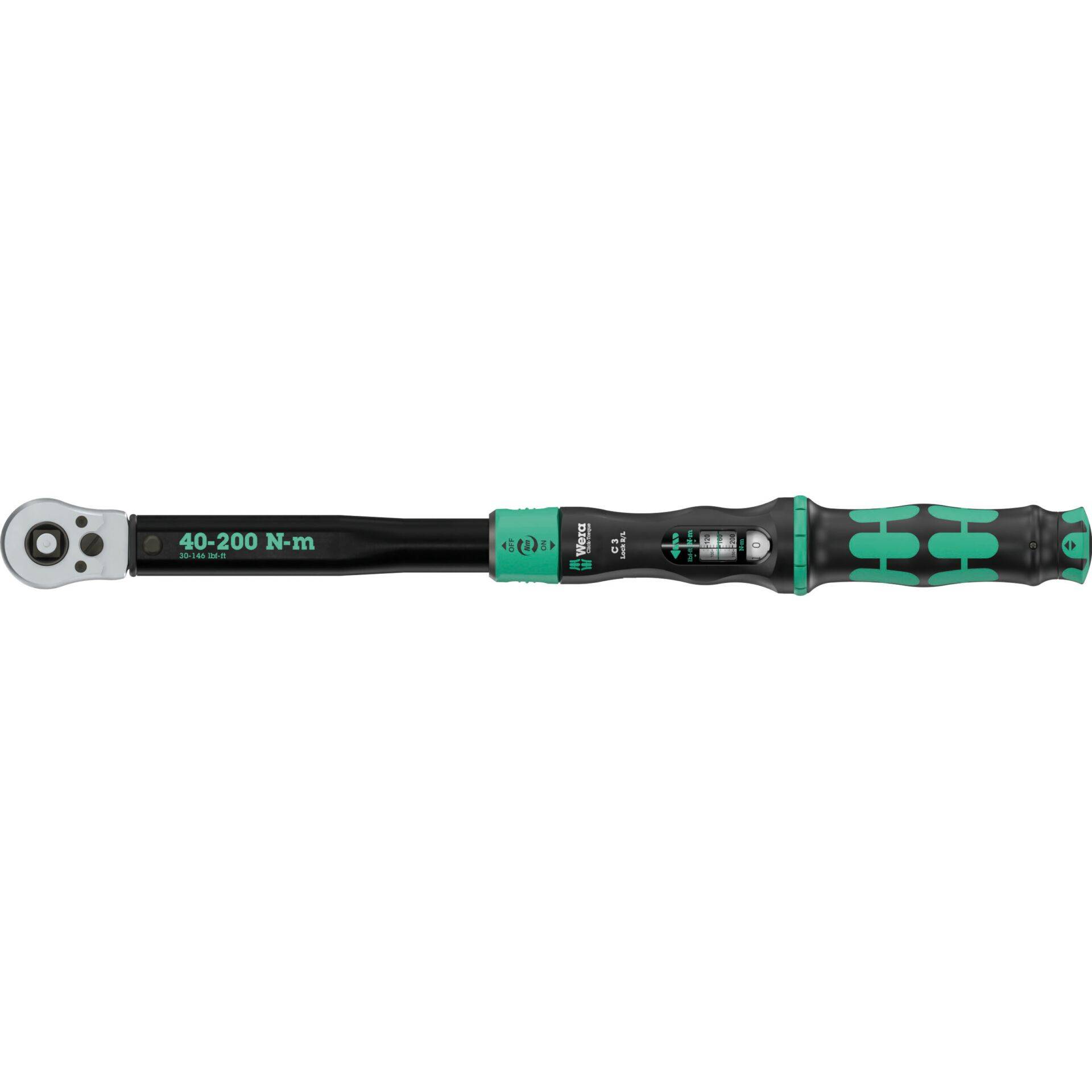 WERA Drehmomentschlüssel Click-Torque Lock R/L 1/2" 40-200Nm-0