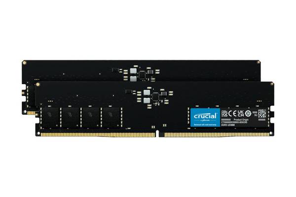 Crucial RAM 64GB (2x32GB) Kit DDR5 5600MHz UDIMM schwarz