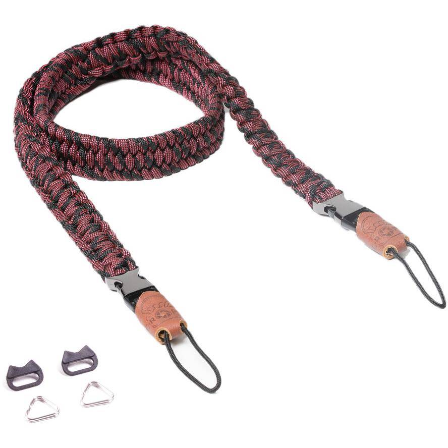 C-ROPE Kameragurt Traveler aus Paracord Red Dots retail-0
