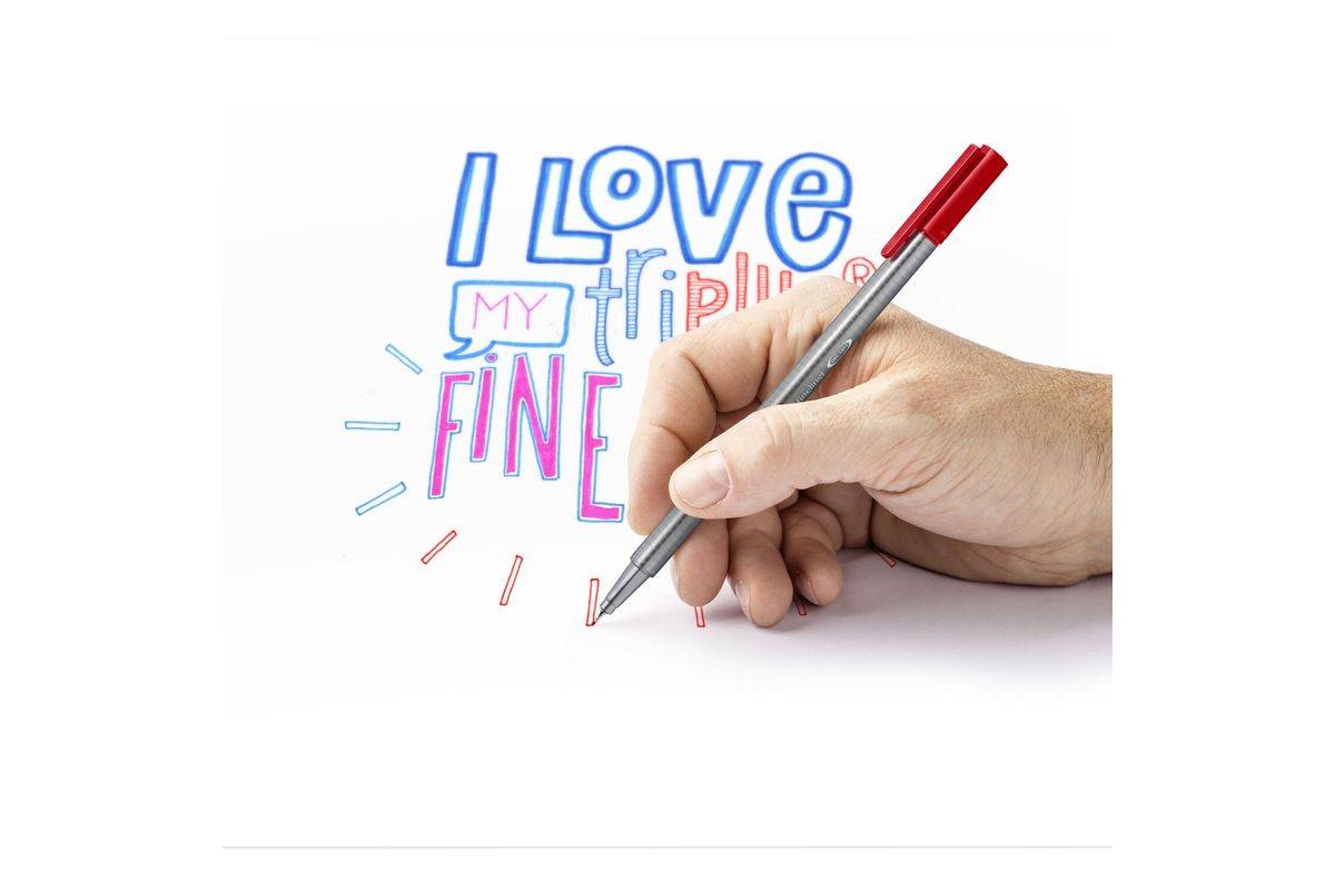 STAEDTLER - Fineliner triplus schwarz 4er-Set retail-2