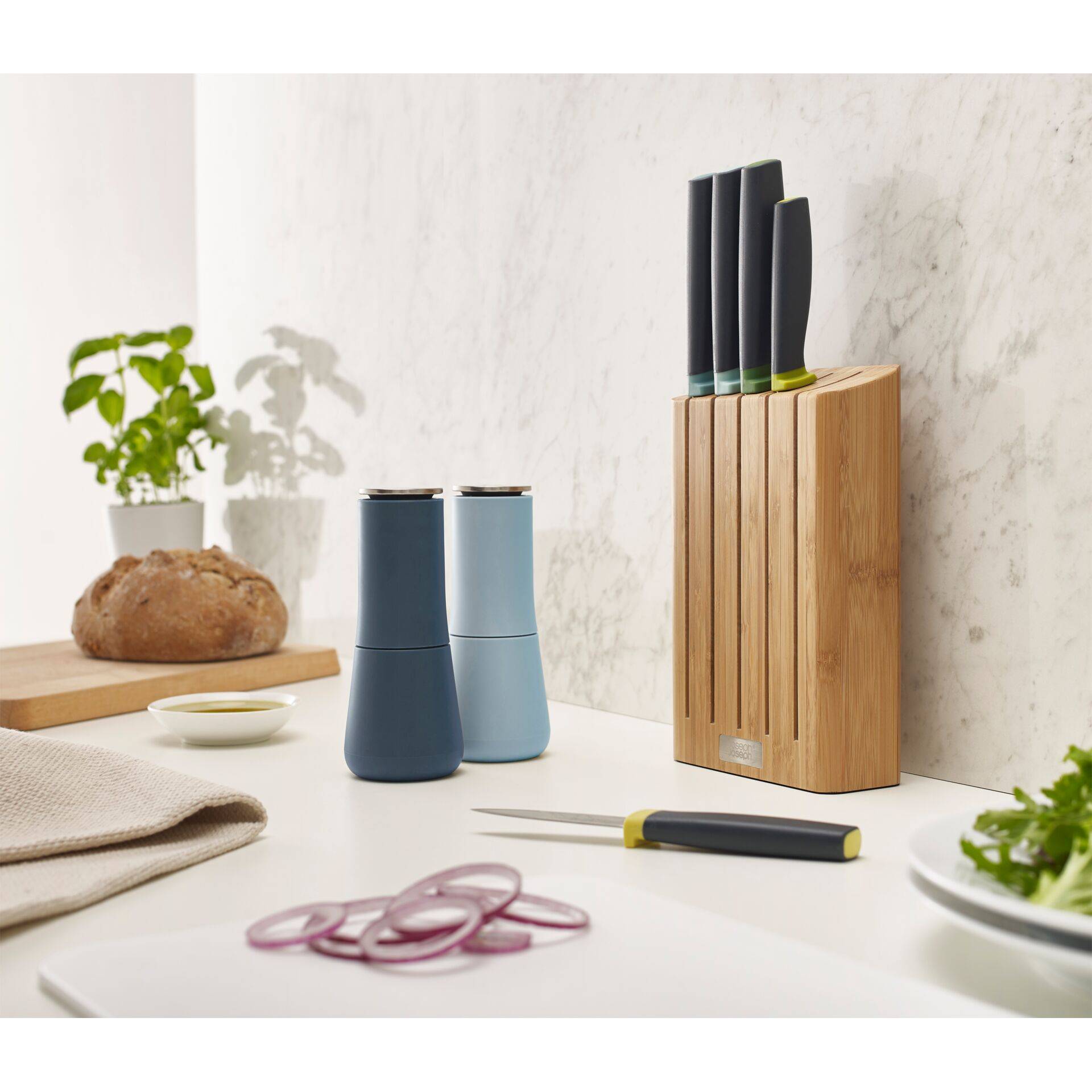 Joseph Joseph Milltop Salz-und Pfeffermühlenset- Editions blau