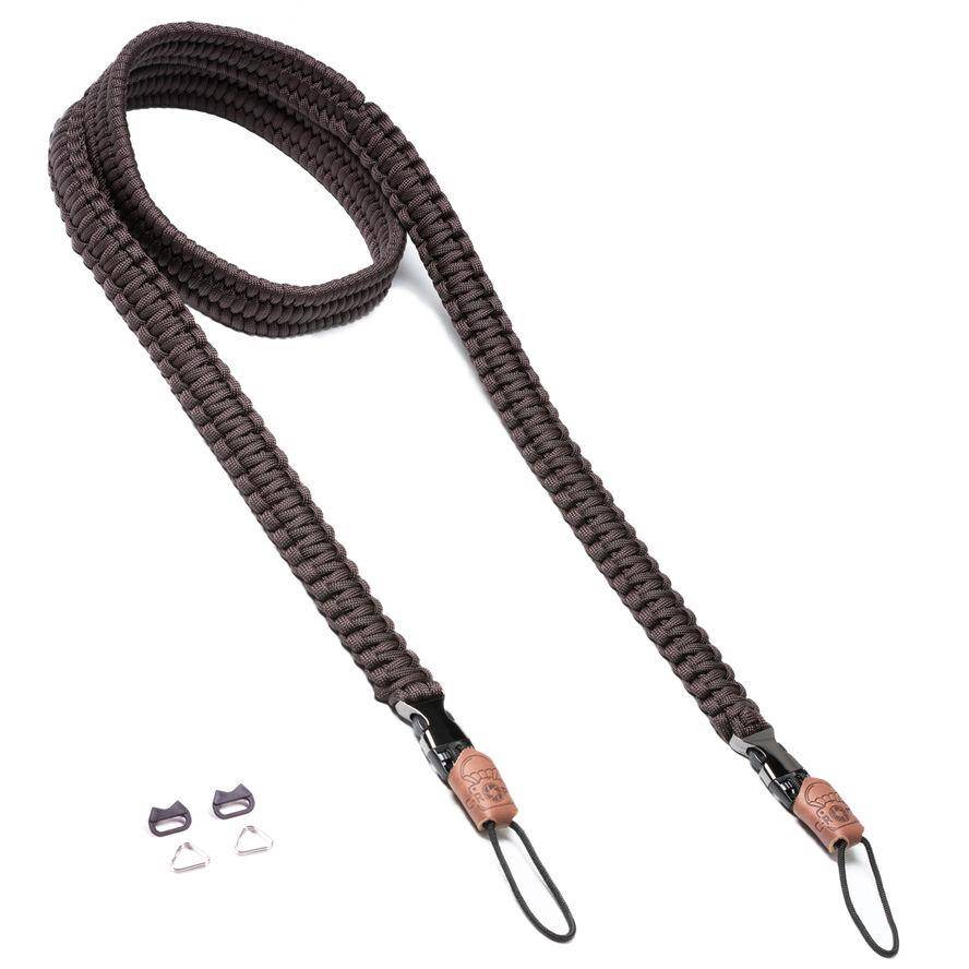 C-ROPE Kameragurt Traveler aus Paracord Dark Coffee retail-0