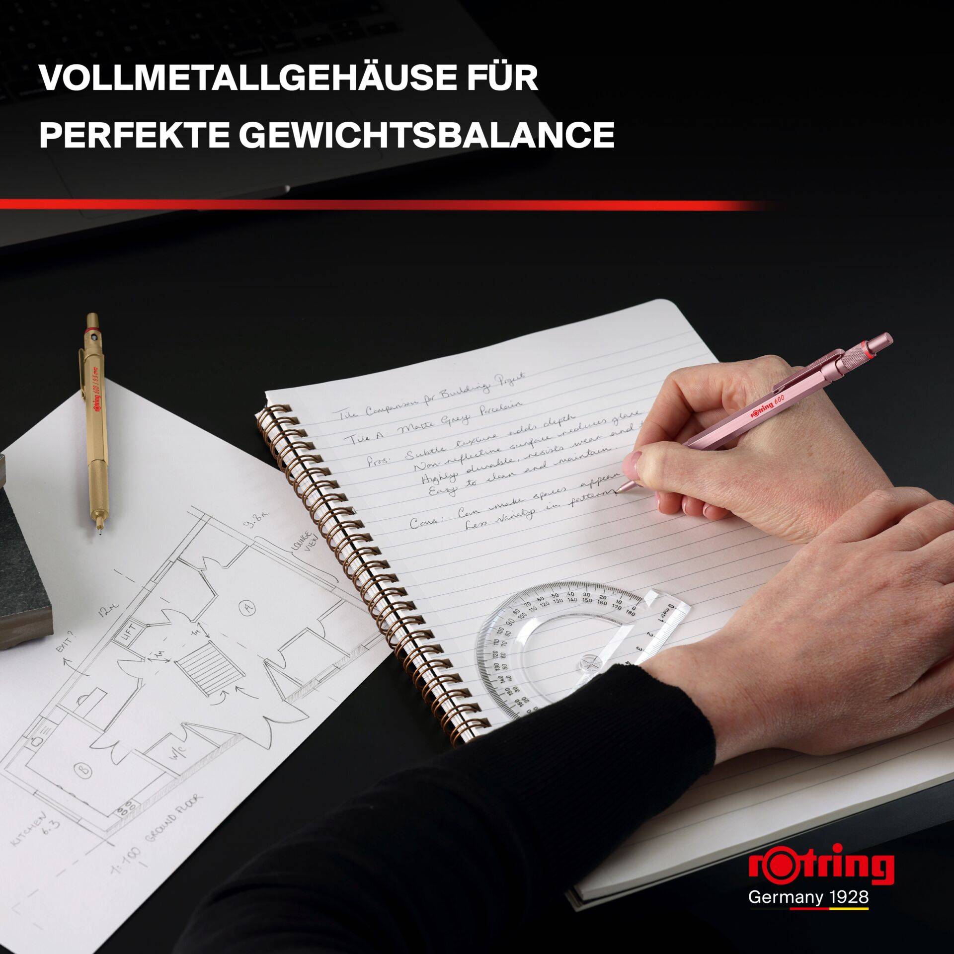 rotring Feinminenstift 600 Metallic, 0,5 mm, perlweiß-1