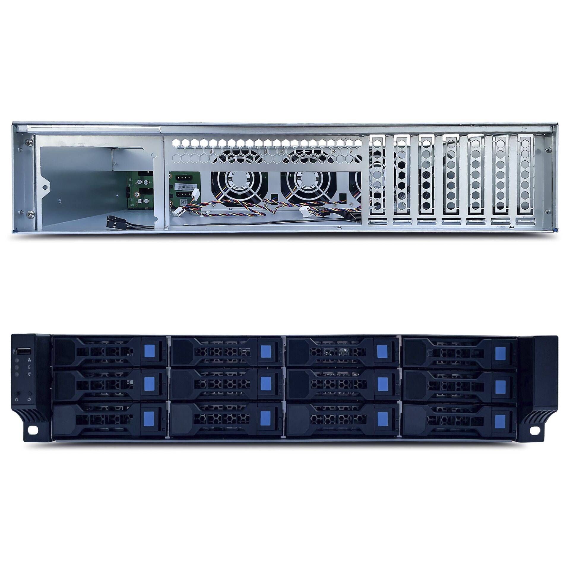 FANTEC SRC-2012X07-12G/6G - Rack-Montage 2U-2