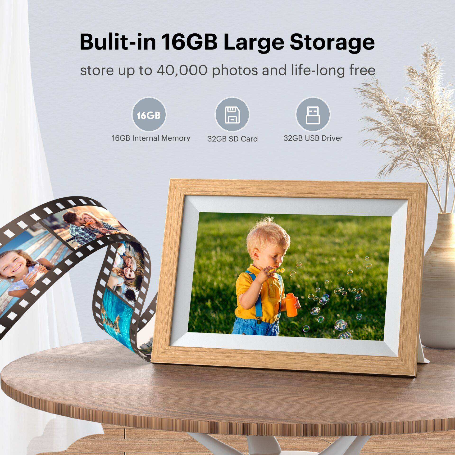 Kodak RCF-1012W digital photo frame Audio & Video Mediaplayer-2