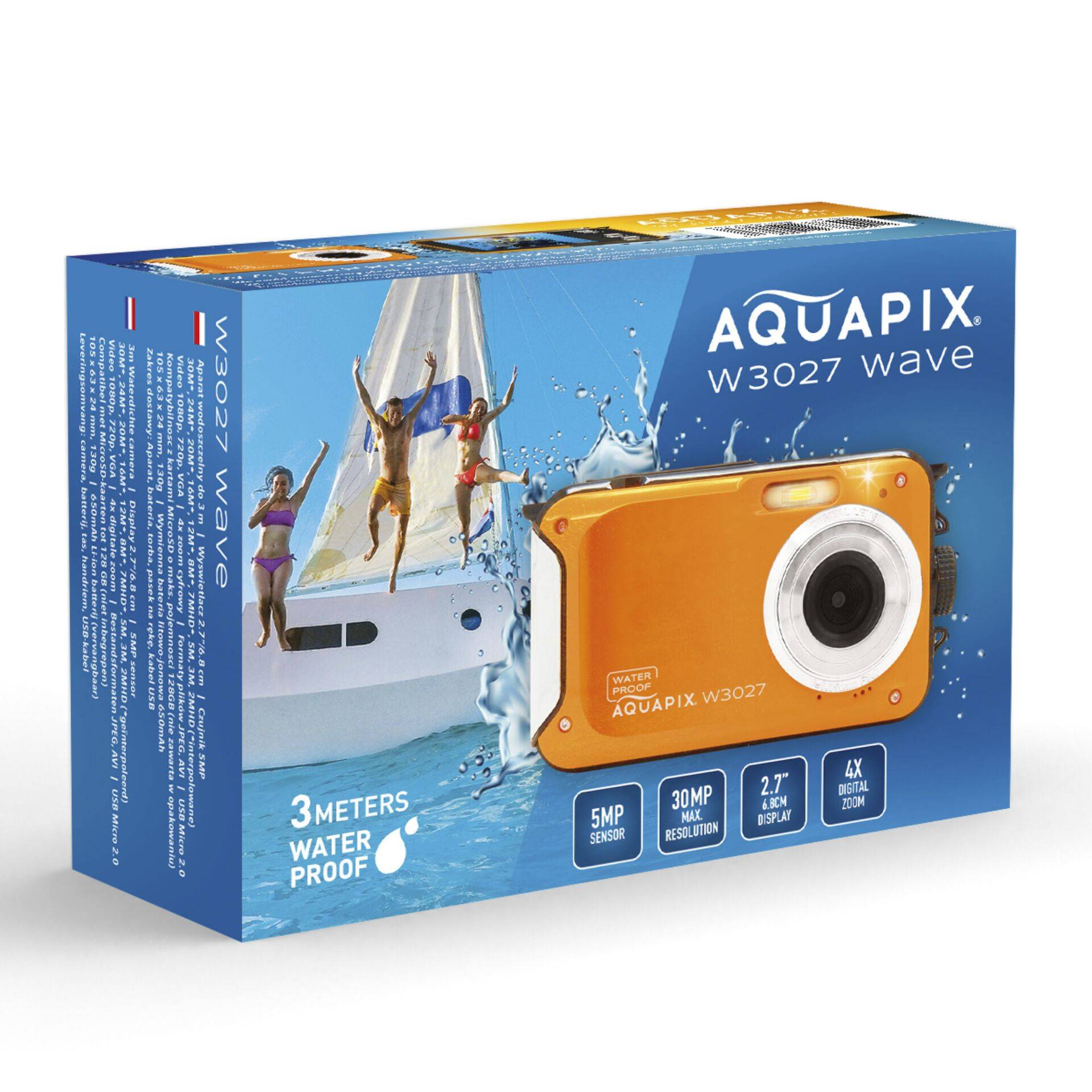 Easypix Aquapix W3027 Wave Orange Audio & Video Digitalkameras-2