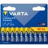 Varta Longlife Power Mignon AA Batterie 4906 LR06 (10er Blister plastikfrei)