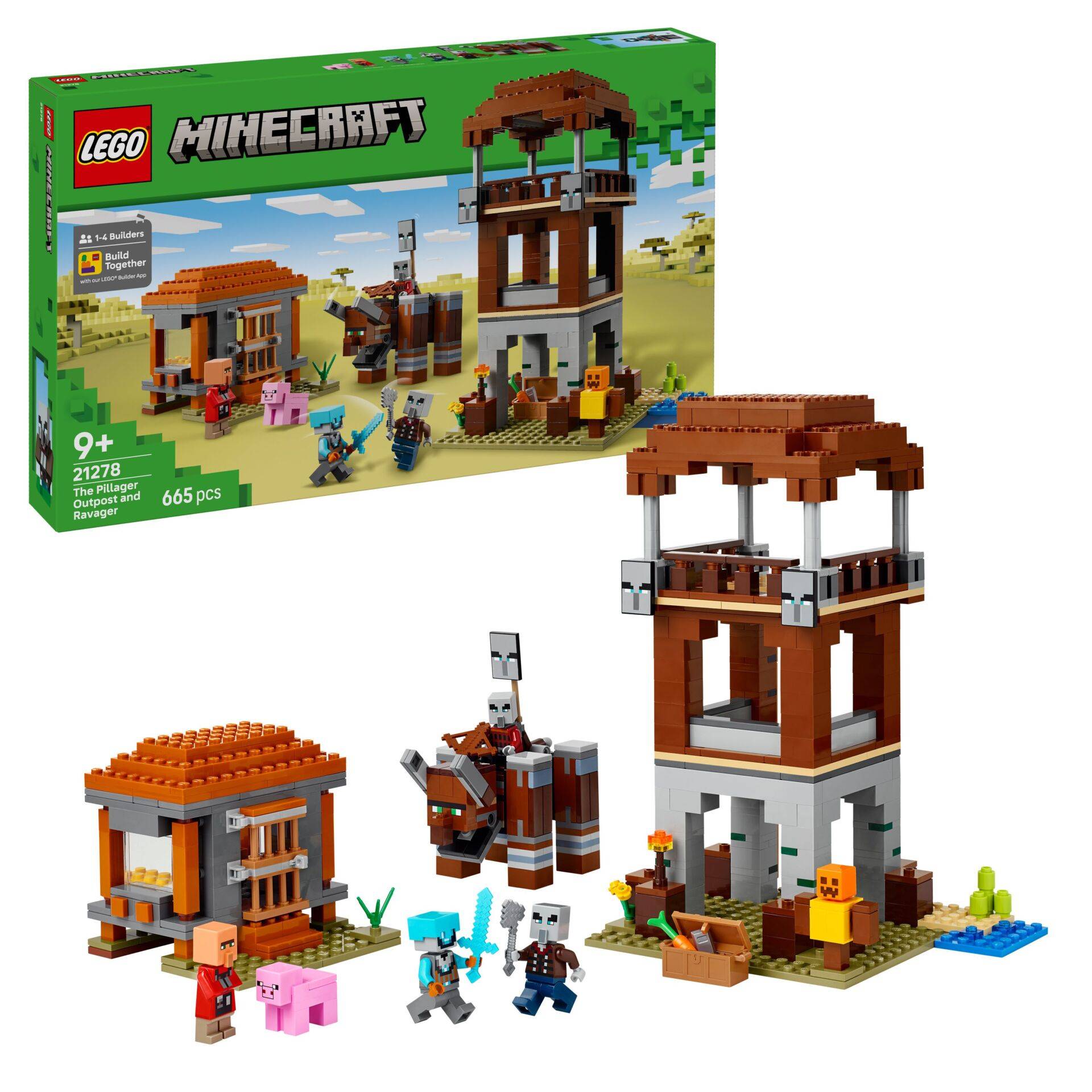 Lego ® Minecraft 21278 Ein Verwüster am Plünderer-Außenposten 21278-1
