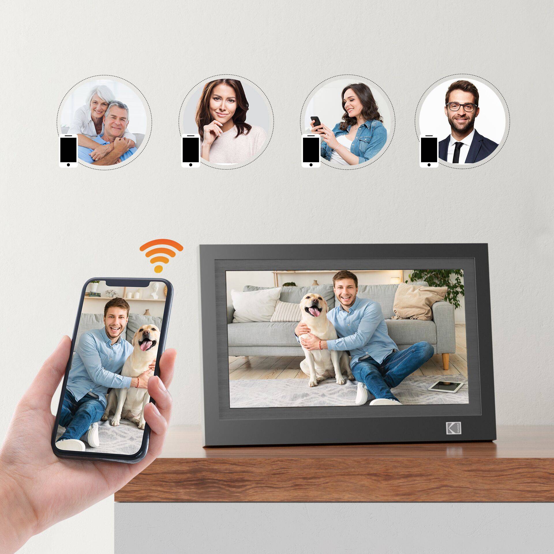 Kodak RWF-116B WiFi schwarz/schwarz Audio & Video Mediaplayer-2