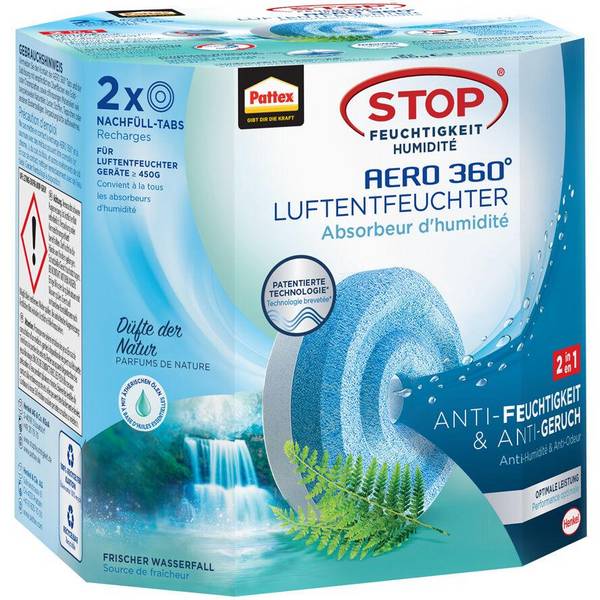 Luftentfeuchter Tab Aero 360 Freshn Duftnote Freshness, 2 x 450g Tabs,