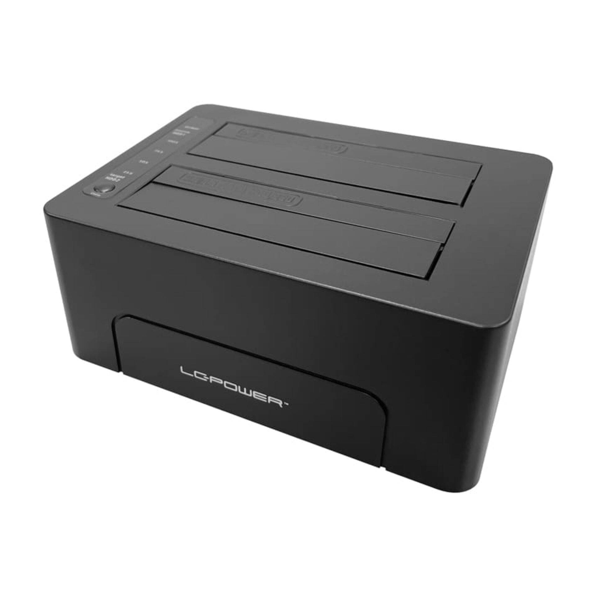 LC-Power LC-DOCK-C-V2 Docking Station Dual SATA HDD/SSD USB-C 3.2 Gen 1 Cloning - 2.5 - USB - 2,5" - USB 2.0-1
