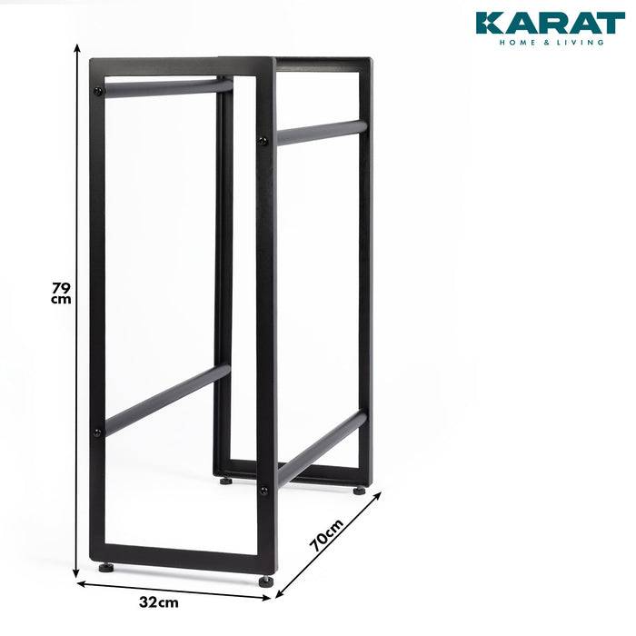FLOORDIREKT Flaschenständer Kenji - Robustes Lagerregal - In zwei Größen erhältlich - 70 x 32 x 79 cm-2