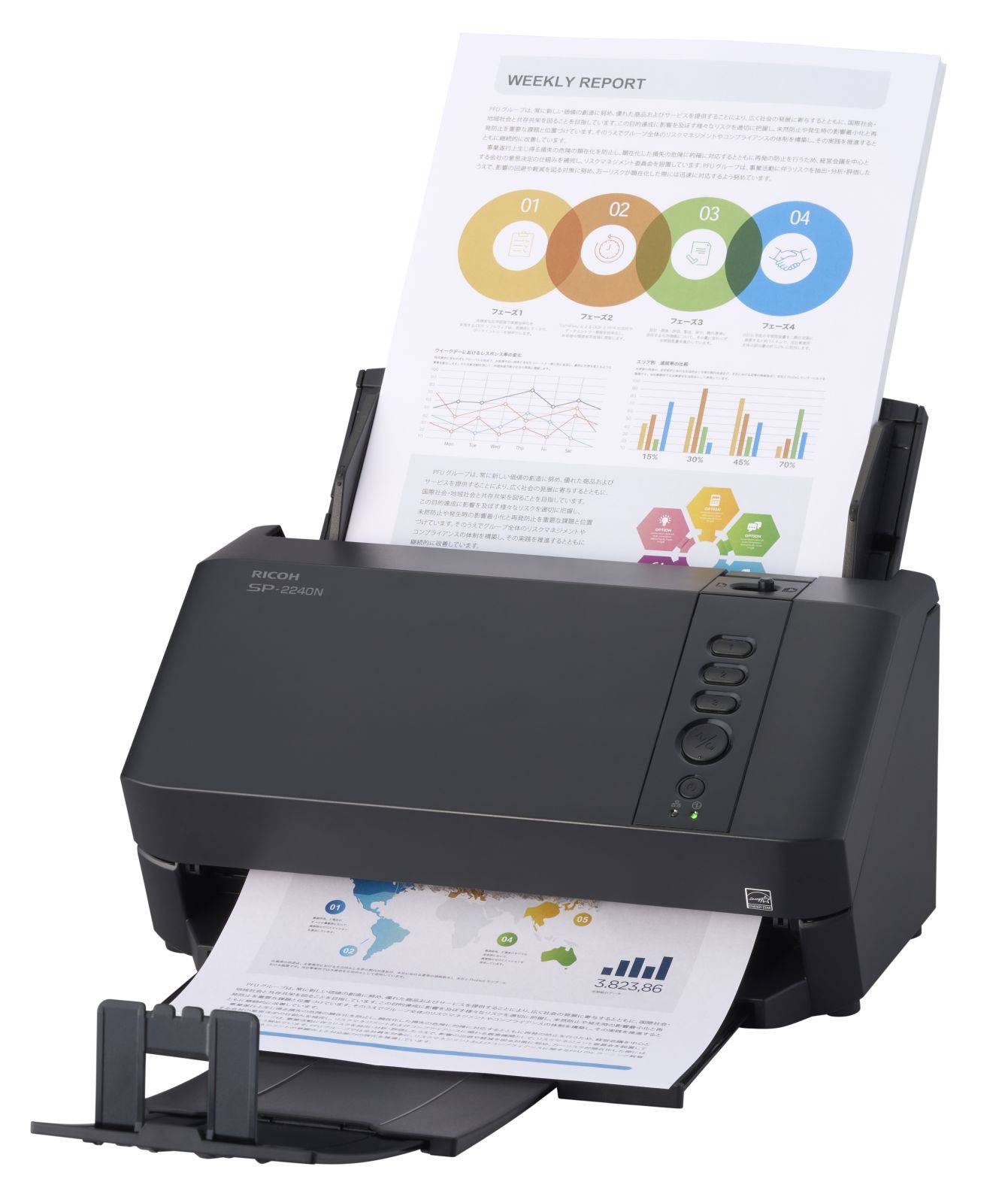 RICOH SP-2240N A4 40ppm,Duplex,USB3.2,LAN,ADF (PA03880-B001)-2