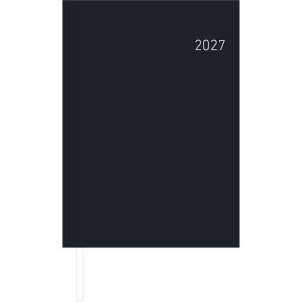 Wochenbuch 766 14,6x21cm 1 Woche/2 Seiten schwarz 2027-0