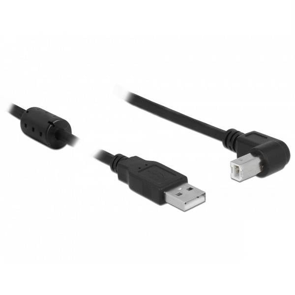 USB 2.0 Typ-A auf Typ-B gewinkelt 5m...