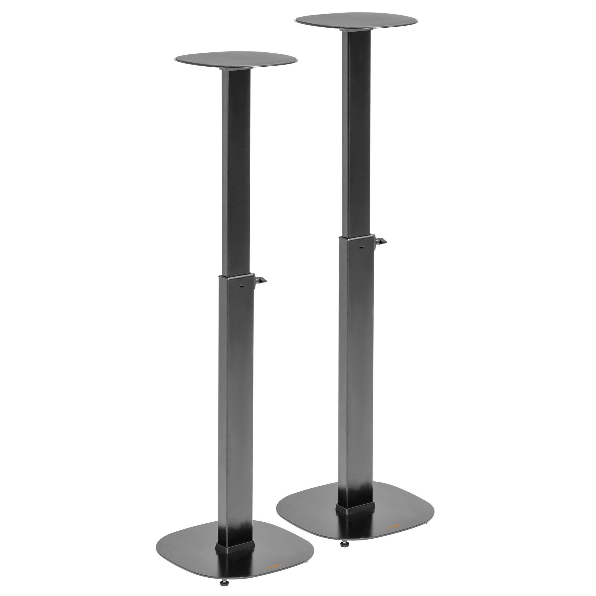 my wall speaker stands Max. load 10 kg each, elegant design made from aluminium, glass and wood-0