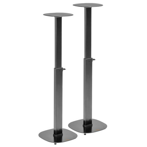 my wall speaker stands Max. load 10 kg each, elegant design made from aluminium, glass and wood