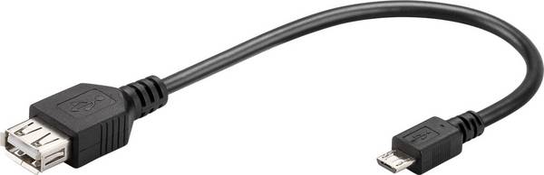 Goobay OTG Adapter USB-A Bu / micro-USB-B St, schwarz, bulk