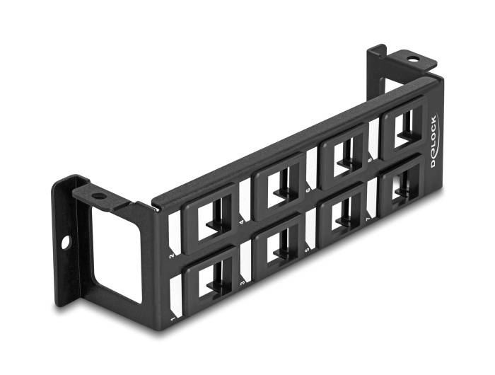 Delock Keystone Halterung 8 Port Panel Aufbau vertikal-0
