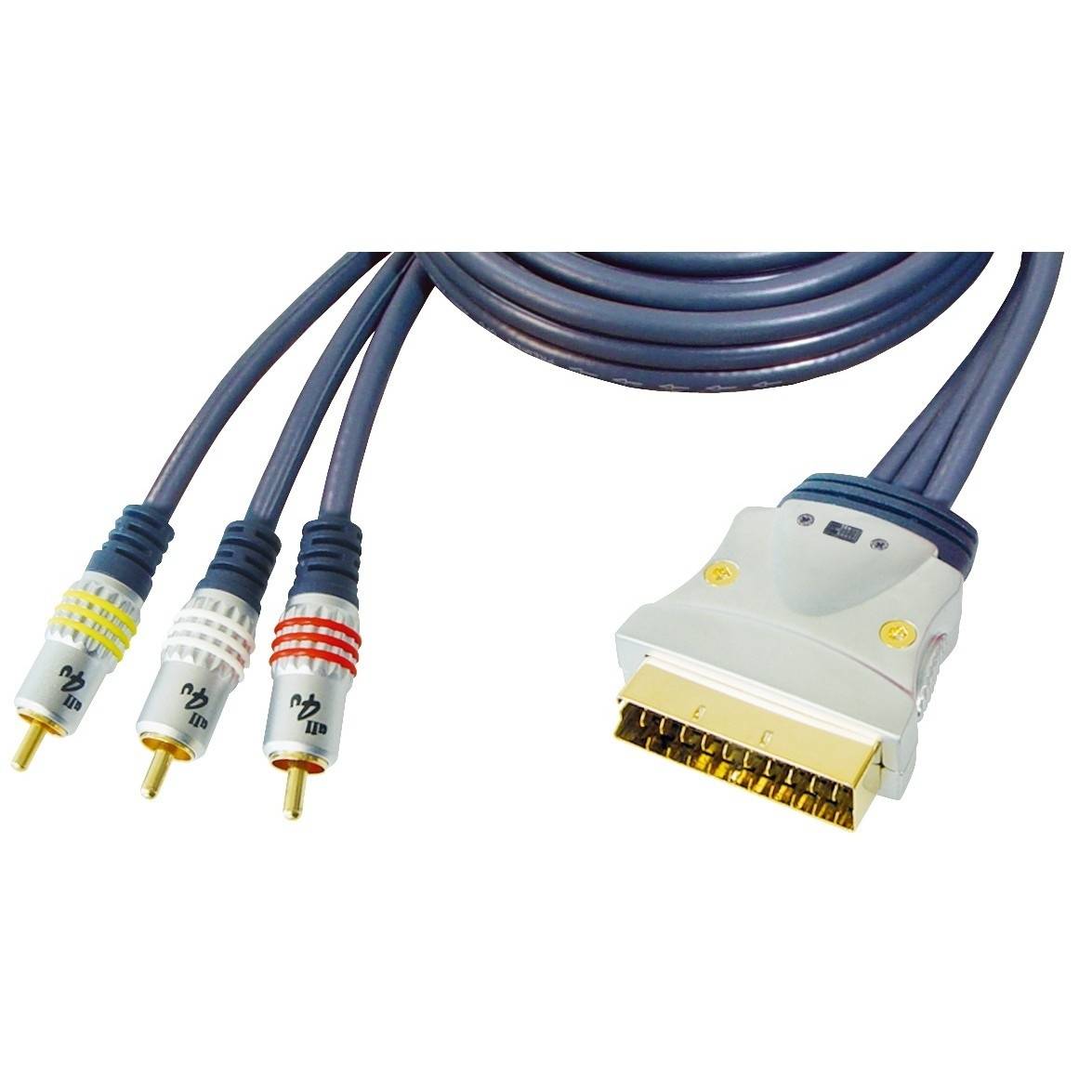 Maxtrack Scart / RCA cable Scart plug - 3x RCA plugs 10.0 m-0