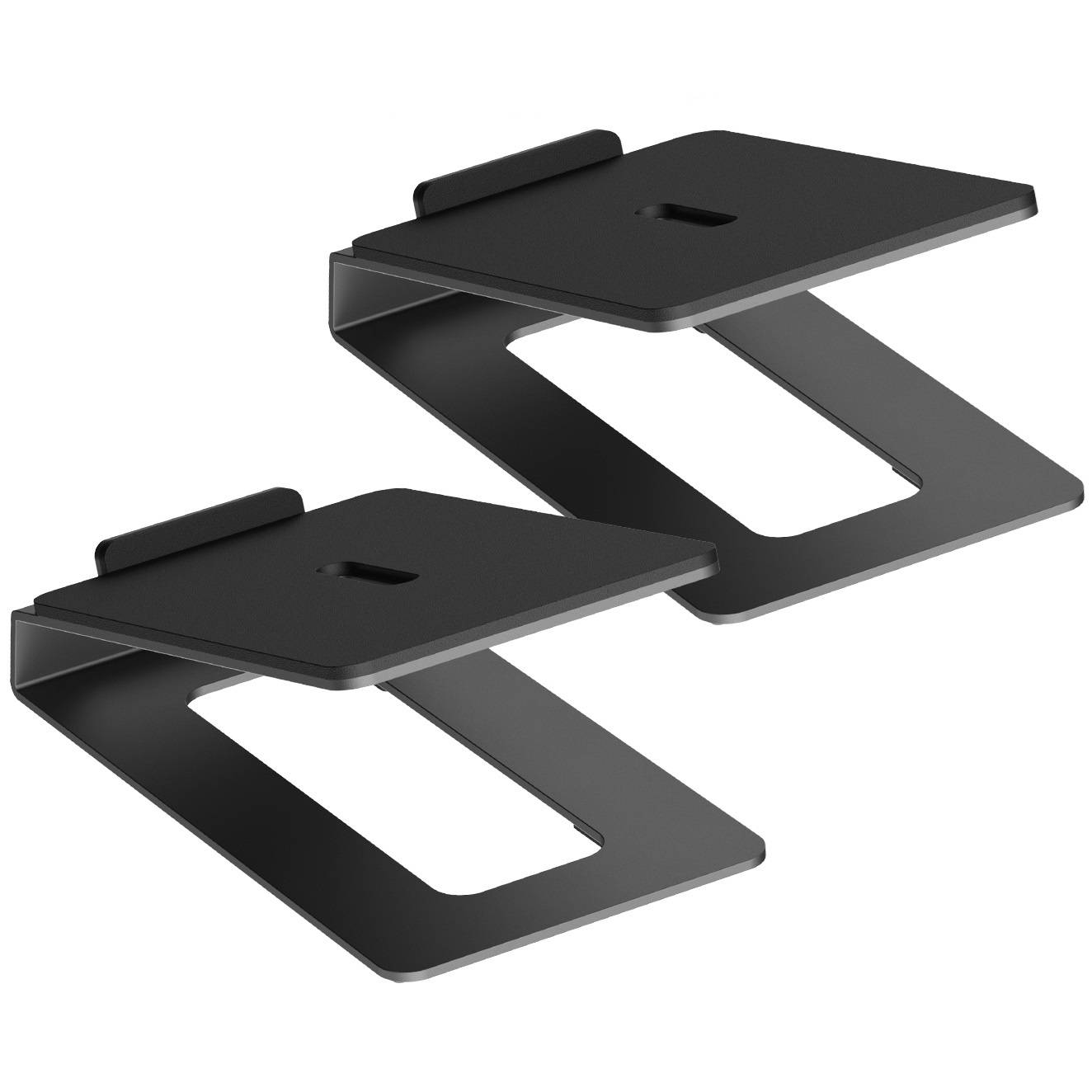 my wall table stands for speakers, width 122 mm, 15 tilt angle, anti-vibration TPR material, set of-0