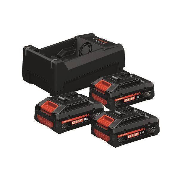 Bosch Starterkit 3xEXBA18V-40 + GAL12 +GAL 4Ah 0615V0005X Install.Baumaterial Werkzeug Messgeräte