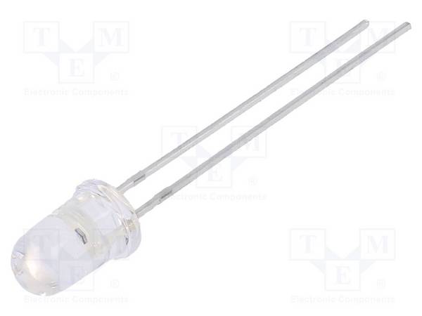 Fototransistor 5mm λp max: 940nm 30V Linse: transparent