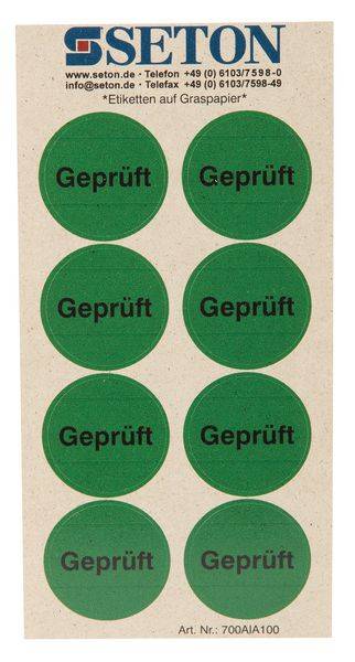 Etiketten zur Qualitätssicherung - Geprüft-0