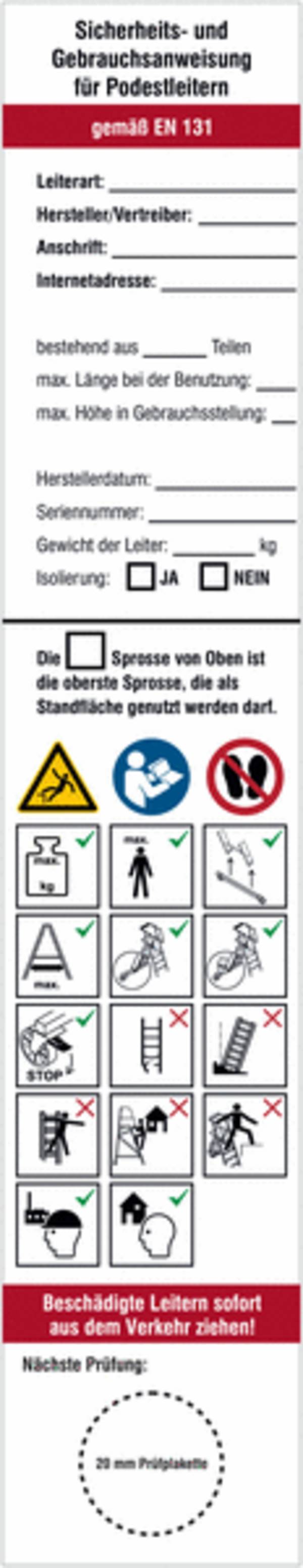 Sicherheits- und Gebrauchsanweisung - Mehrfarbig